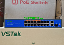 Switch Unmanaged VSTeK VS-SF1163P 16 port 10/100M PoE 250W