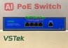 Switch Unmanaged VSTeK VS-SG1041P 4x 1G PoE 78W, 1x Uplink 1G