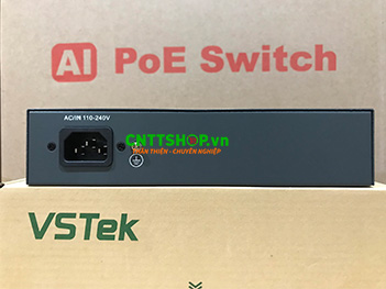Switch Unmanaged VSTeK VS-SG1041P 4x 1G PoE 78W, 1x Uplink 1G
