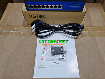 VS-SG1080P Switch Unmanaged VSTeK 8 port PoE 10/100/1000Mbps