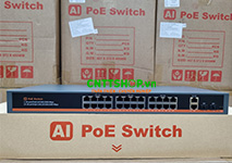 Switch Unmanaged VSTeK VS-SG124P-4G Standard 24x 1G PoE