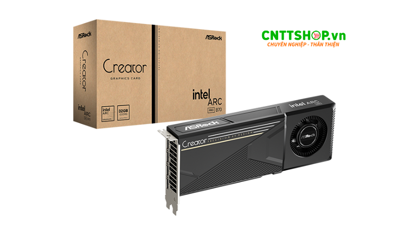 Phân phối VGA ASRock Intel Arc Pro B70 Creator 32GB chính hãng