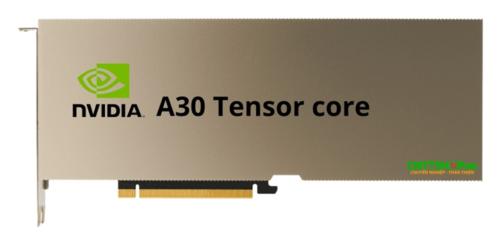 NVIDIA A30 là GPU tầm trung dành cho AI và Deep Learning, hỗ trợ kết nối PCIe Gen4 và NVLink. Sử dụng kiến trúc Ampere, A30 có 24GB HBM2 và băng thông 933GB/s