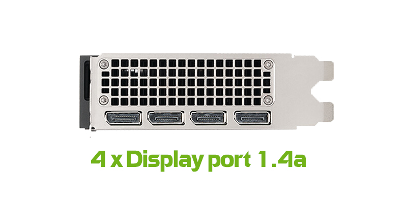4 cổng Display 1.4a trên RTX A4500