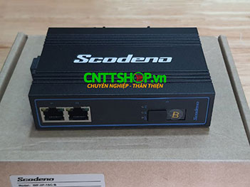 IMF-2P-1SC-B Media Converter Scodeno IMF-2P-1SC-B 2x 10/100M, 1x SC port, Single Mode, TX1550/RX1310nm, 20Km