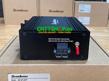 IMF-8P-2SFP Media Converter công nghiệp 8-Port POE 10/100M + 2-Port SFP, single/multi mode 850/1310/1550nm