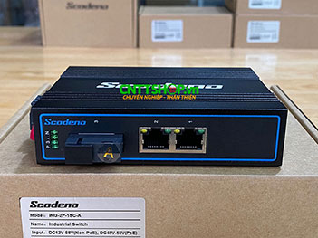 IMG-2P-1SC-A Media Converter Scodeno IMG-2P-1SC-A 2x 1GbE PoE, 1x SC port, single mode, 20Km