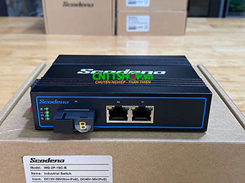 IMG-2P-1SC-B Media Converter Scodeno IMG-2P-1SC-B 2x 1GbE, 1x SC port, TX1550/RX1310nm, single mode 20Km