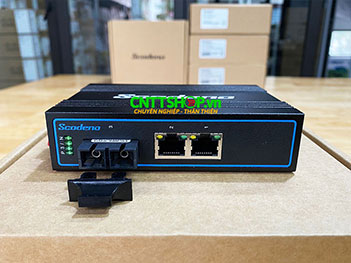 IMG-2P-1SC Media Converter Scodeno IMG-2P-1SC 2x 1GbE PoE, 1x SC port, Single Mode 1310nm, 20Km