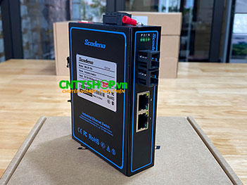 IMG-2P-1SC Media Converter Scodeno IMG-2P-1SC 2x 1GbE PoE, 1x SC port, Single Mode 1310nm, 20Km