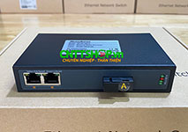Media Converter 2x 10/100 POE+ 1xSC Port Single Mode TX1310/RX1550nm 1 Sợi Quang 20Km