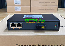 Media Converter 2x10/100 POE+ 1xSC Port Single Mode TX1550/RX1310nm 1 Sợi Quang 20Km