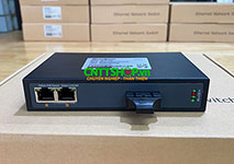 Media Converter 2x10/100 POE+ 1xSC Port Single Mode 1310nm 2 Sợi Quang 20Km