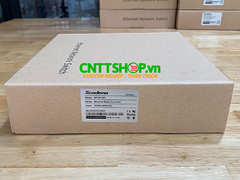 MF-8P-2SC Media Converter 8x 10/100 POE+ 2xSC Port Single Mode 1310nm 2 Sợi Quang 20Km