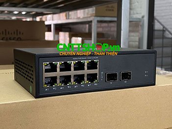 MG-8P-2SFP Media Converter 8x 10/100/1000 POE+ 2xSFP single/multi mode 1310/1550/850nm.