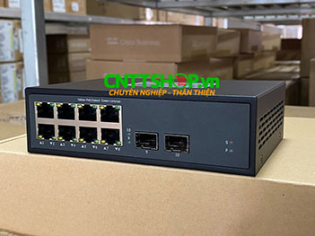 MG-8P-2SFP Media Converter 8x 10/100/1000 POE+ 2xSFP single/multi mode 1310/1550/850nm.