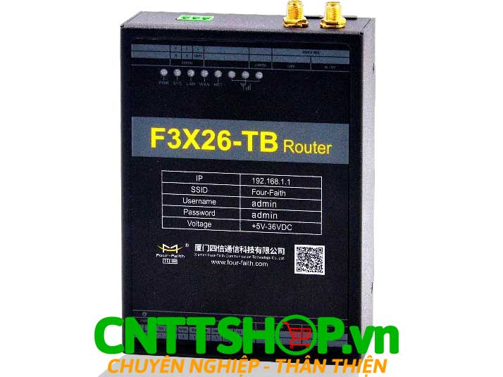 hình ảnh Four-Faith F3X26-TB-FL-SIM2 FDD/TDD-LTE Wifi Router, 2 SIM do cnttshop cung cấp