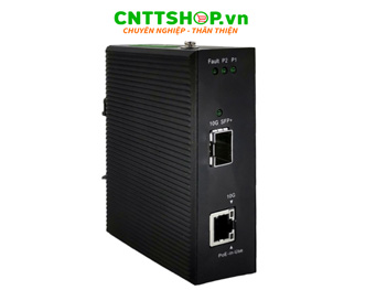 Industrial Switch Handar HDIS-1XS1XT with 1x10G SFP+ and 1x10G RJ45 PoE+ 802.3bt