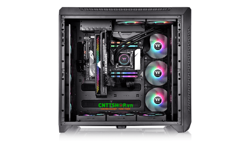 Thiết kế bên trong vỏ Case Thermaltake CTE C750 Air Black (CA-1X6-00F1WN-00)