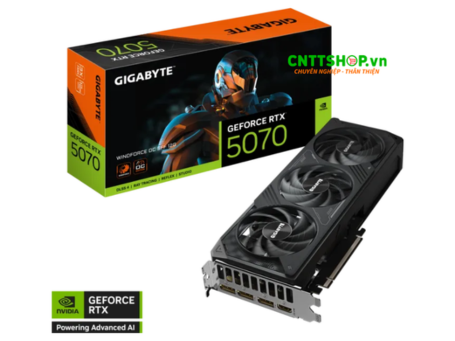 VGA Gigabyte GeForce RTX 5070 WINDFORCE OC SFF 12G | GV-N5070WF3OC-12GD