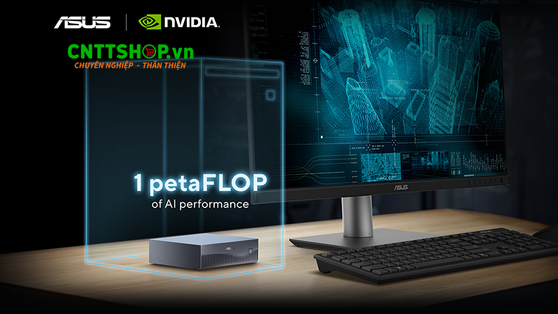 ASUS Ascent GX10 được trang bị siêu chip NVIDIA GB10 với kiến trúc Grace Blackwell