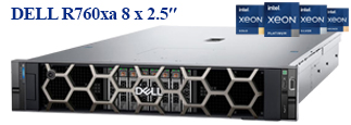 Dell PowerEdge R760xa 8x2.5 Inch (Intel 6558Q/ 32 GB RAM/ 2x 960GB SATA/ 2x 2400W)