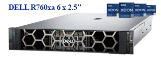 Dell PowerEdge R760xa 6x2.5 Inch (Intel 8558/ 128GB RAM/ 5.76TB SATA/ NVIDIA H100 NVL)