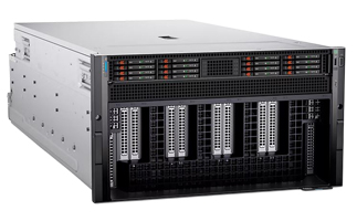 Dell PowerEdge XE9680 16xE3.S NVMe (Intel Xeon Platinum 8580 2.0GHz, NVIDIA HGX H200, 19.2TB NVMe, 2TB RAM)