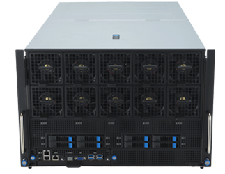 Máy chủ AI/HPC ASUS ESC N8-E11 2 CPU Intel Xeon Scalable Gen5, NVIDIA HGX H100 8 GPU, 7U Rack Server