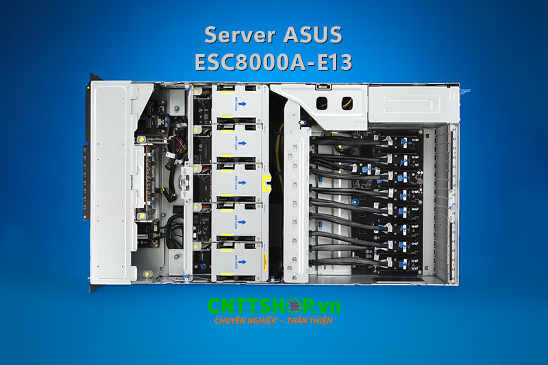 Máy chủ Asus ESC8000A-E13 có cấu hình hiệu năng cao cho hạ tầng AI và HPC