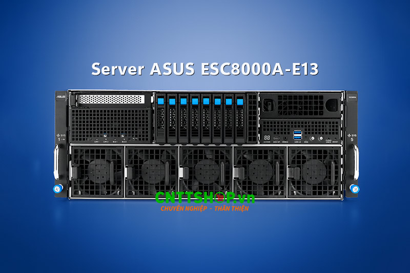 ASUS ESC8000A-E13 mang đến khả năng lưu trữ linh hoạt với hỗ trợ tối đa 6 ổ 2.5