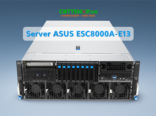 Máy Chủ AI/HPC ASUS ESC8000A-E13 2 CPU AMD EPYC 9005, 8 GPU, 4U Rack Server