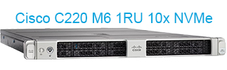 Máy chủ Server C220 M6 1RU NVMe optimized with up to 10x NVMe drive capability