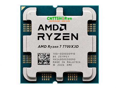 AMD Ryzen 7 7700X3D, 8C/16T, 4.0GHz, 96MB, 120W