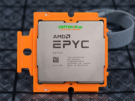 AMD EPYC 9274F 4.05GHz, 24C/48T, 256M Cache (320W) DDR5-4800