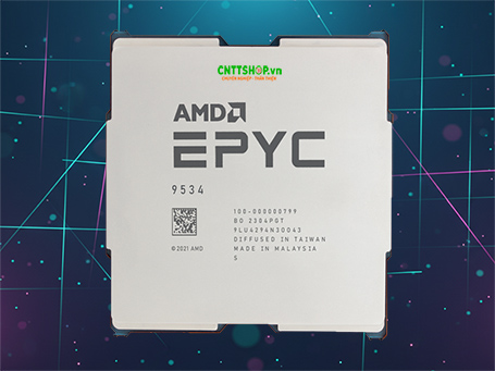 AMD EPYC 9534 64C/128T, 2.45GHz, 256MB, 280W, DDR5-4800