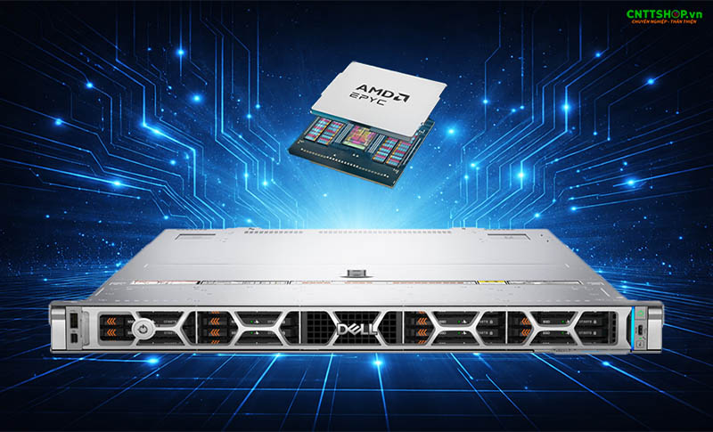 ảnh cpu amd epyc kèm máy chủ dell
