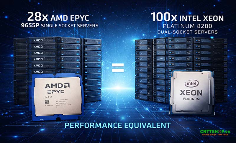 Tối ưu chi phí AMD EPYC 9655P