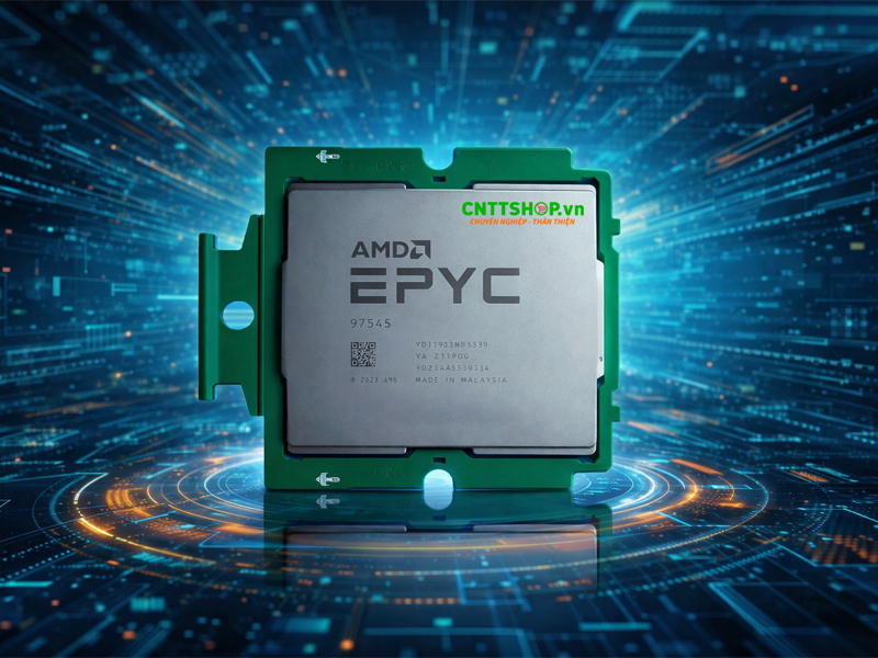 CPU AMD EPYC 9754S - Hiệu năng xử lý đơn luồng vượt trội với 128C/128T
