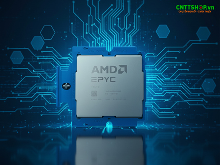 CPU AMD EPYC 9825 mạnh mẽ 144C/288T, 3.7 GHz boost, 384MB cache L3, 390W