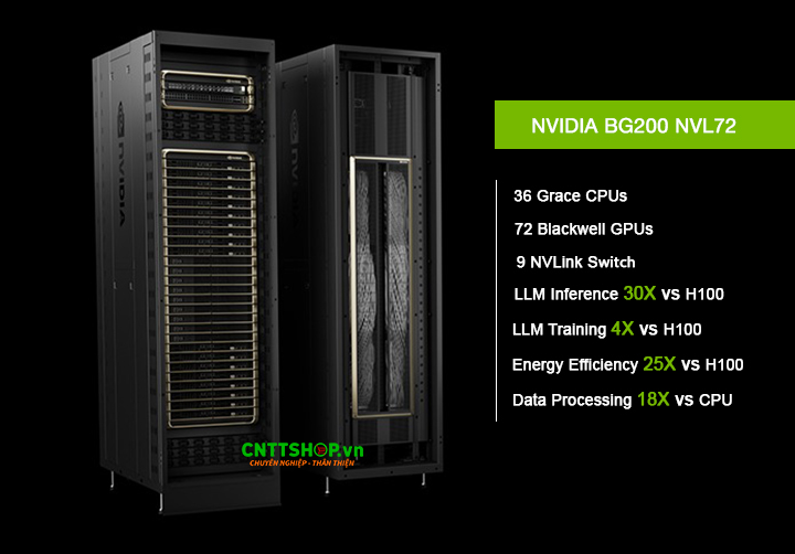 Server NVIDIA GB200 NVL72 36 CPU Grace, 72 GPU Blackwell