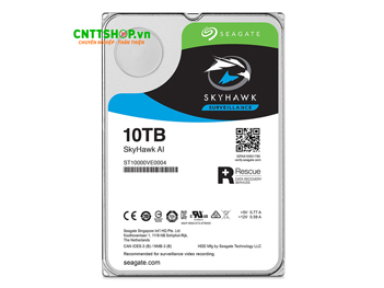 Ổ Cứng HDD Seagate SkyHawk AI 10TB 7200 RPM 256MB Cache SATA 6.0Gb/s 3.5inch Internal Hard Drive