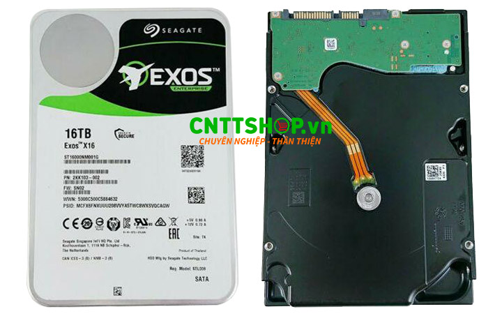 Ổ cứng HDD Seagate Exos X16 ST16000NM001G 16TB chính hãng, giá tốt