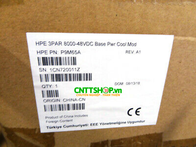 HPE P9M65A 3PAR 8000 -48VDC Power Cooling Module HPE P9M65A 3PAR 8000 -48VDC Power Cooling Module