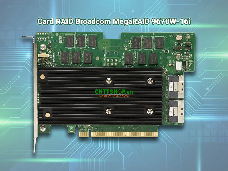 Card RAID Broadcom MegaRAID 9670W-16i