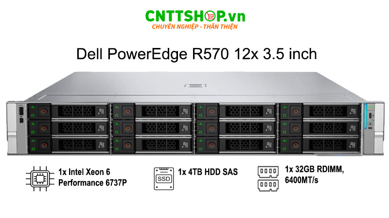 Cấu hình 12x 3.5inch Dell R570