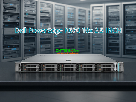 Dell PowerEdge R670 10x 2.5 Inch (Intel Xeon 6736P/ 64GB RAM/ 2.4TB SATA)