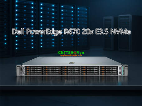 Dell PowerEdge R670 20x EDSFF E3.S NVMe (Intel Xeon 6527P/ 64GB RAM/ 3.2TB E3.S NVMe)