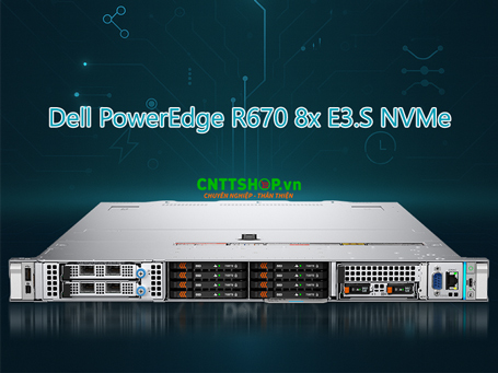 Dell PowerEdge R670 8xEDSFF E3.S NVMe (Intel Xeon 6710E/ 32GB RAM/ 1.6TB E3.S NVMe)