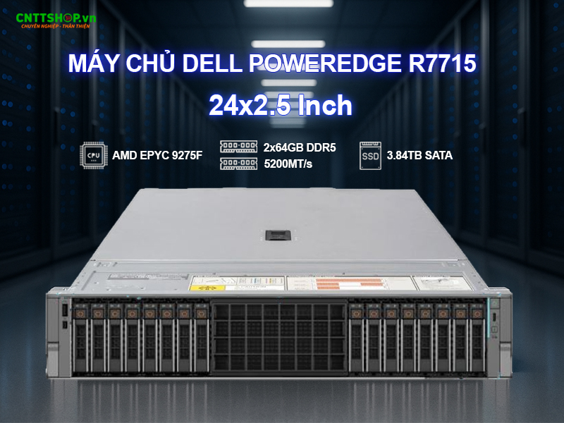 Giới thiệu máy chủ Dell PowerEdge R7715 16x2.5 Inch